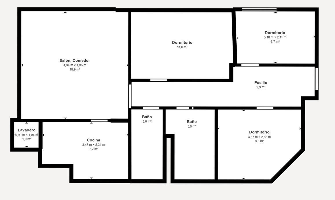 MAGNIFIC PIS EN VENTA AL BARRI DE LES FLORS – 25