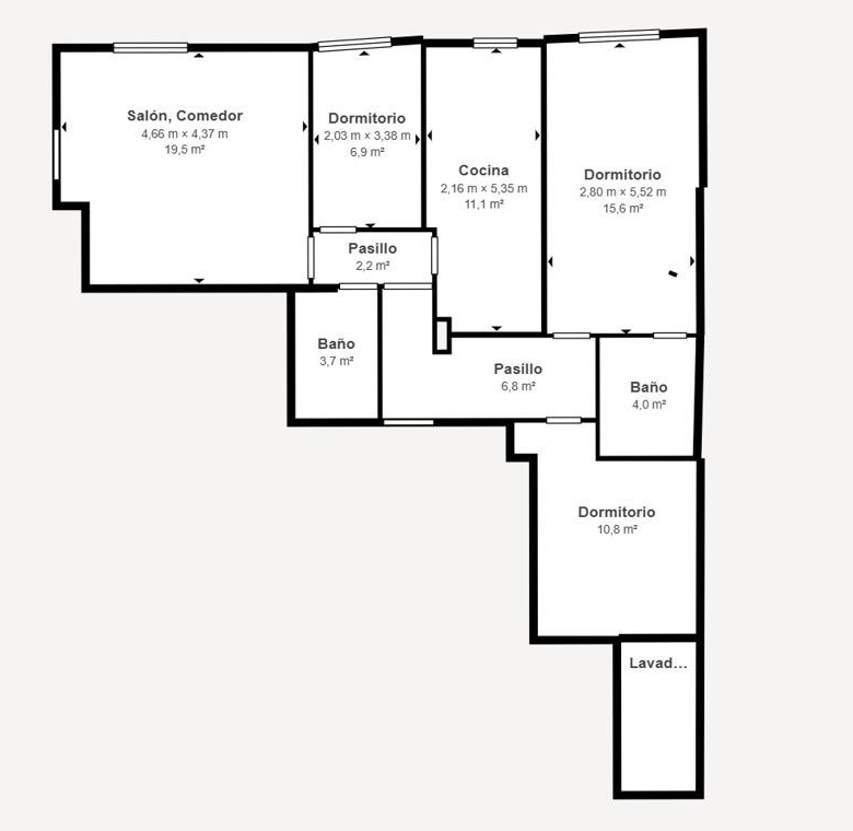 Piso de 3 habitaciones con suite y balcón en Vilanova del Camí